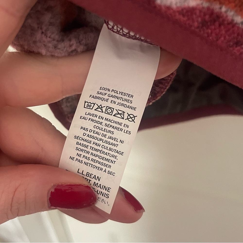 LL Bean Pink Pullover - Picture 6 of 6